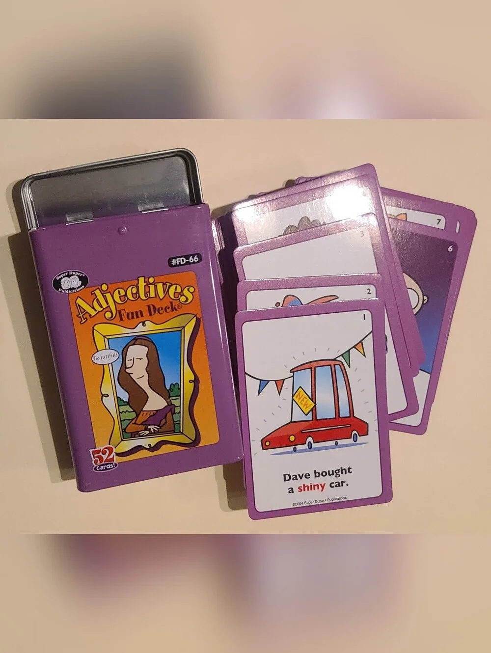 Great For Speech Therapy! Homonyms Photo & Adjectives Fun Deck Card Sets -